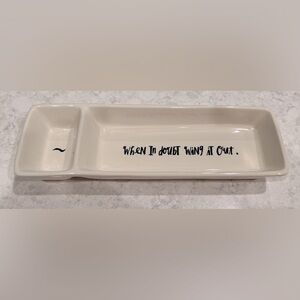 Rae Dunn When In Doubt Wing It Out Makeup Storage